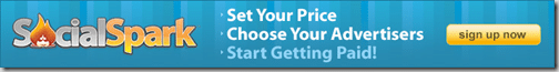 Make money blogging with Social Spark