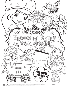 strawberry shortcake coloring sheet