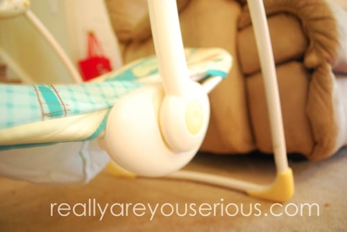 bright starts portible swing giveaway and review