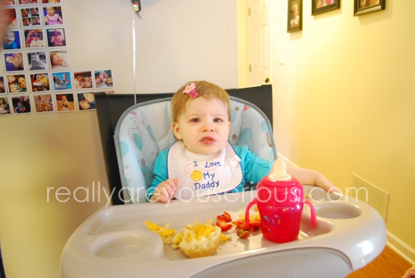 Enjoying her food