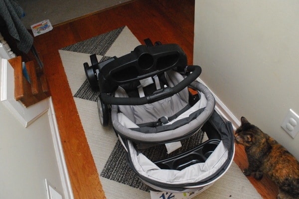 graco double stroller fold up